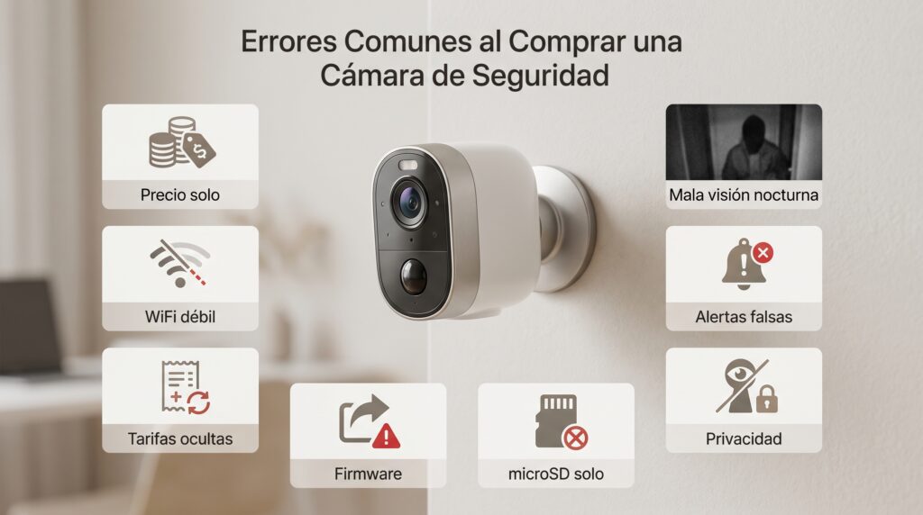 Errores comunes al comprar una cámara de vigilancia para casa