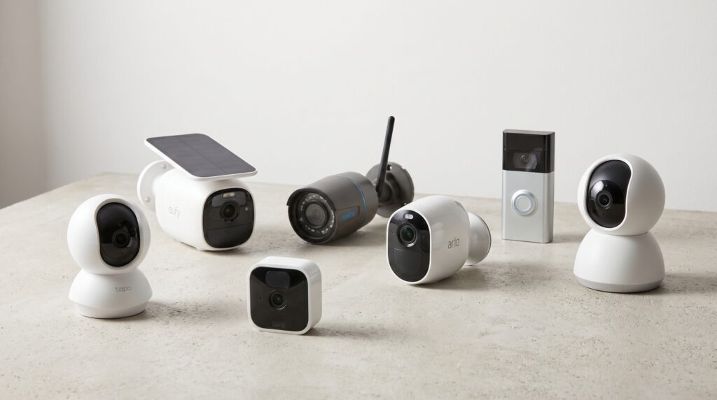 Marcas populares de cámaras de seguridad para el hogar en una comparativa visual